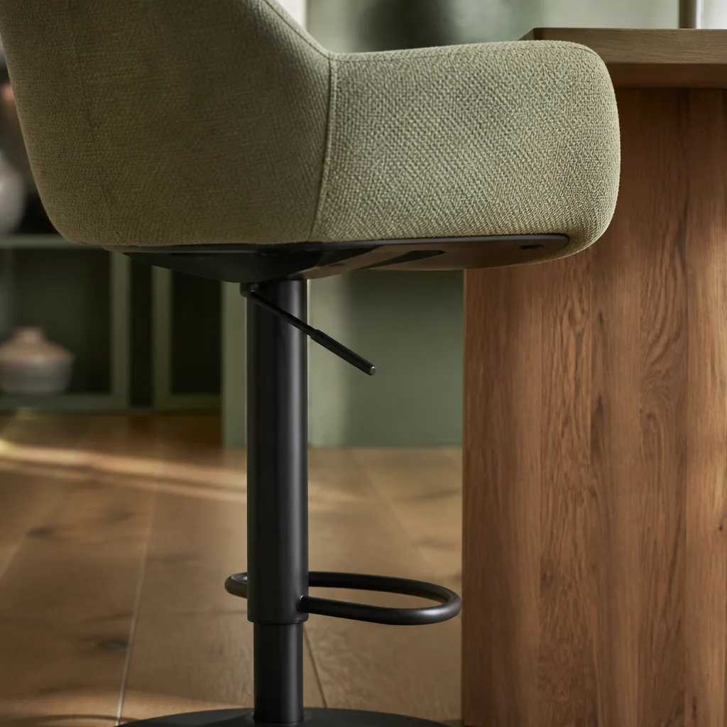 swivel bar stool mechanism base close up
